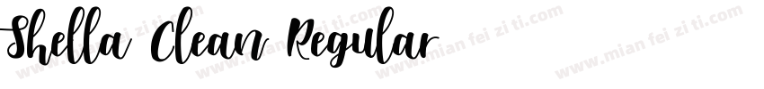 Shella Clean Regular字体转换